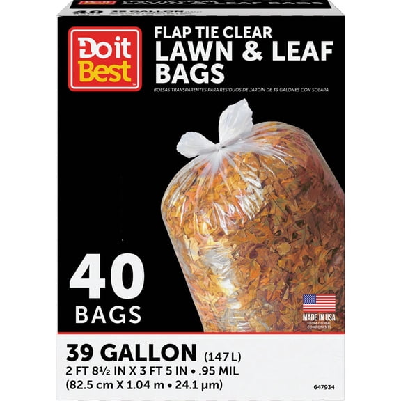 Presto Products Do it Best Flap Tie Lawn & Leaf Bag - Single Pack