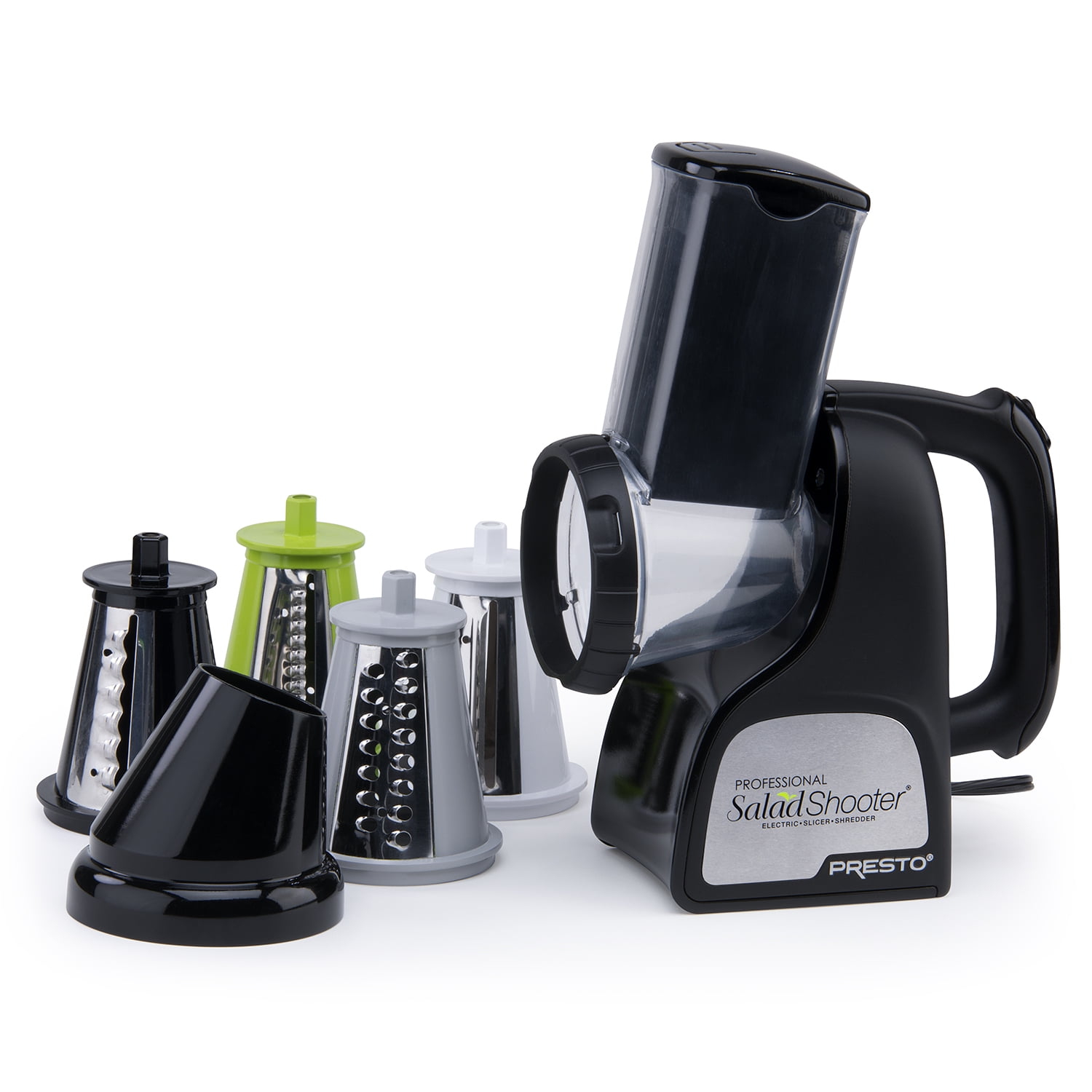 Presto Salad Shooter 02970, Slicer and Shredder with Cones