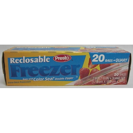 Presto Reclosable Freezer Bag