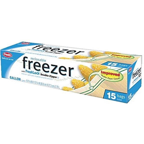Presto Reclosable Freezer Bag
