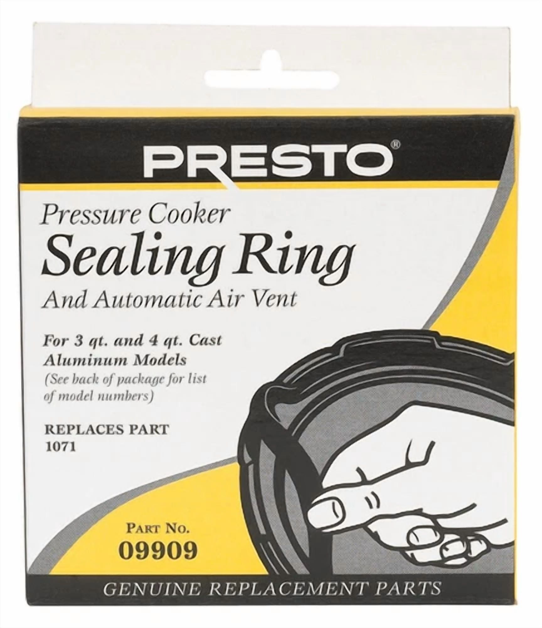 Presto Rubber Pressure Cooker Sealing Ring 3 & 4 Qt