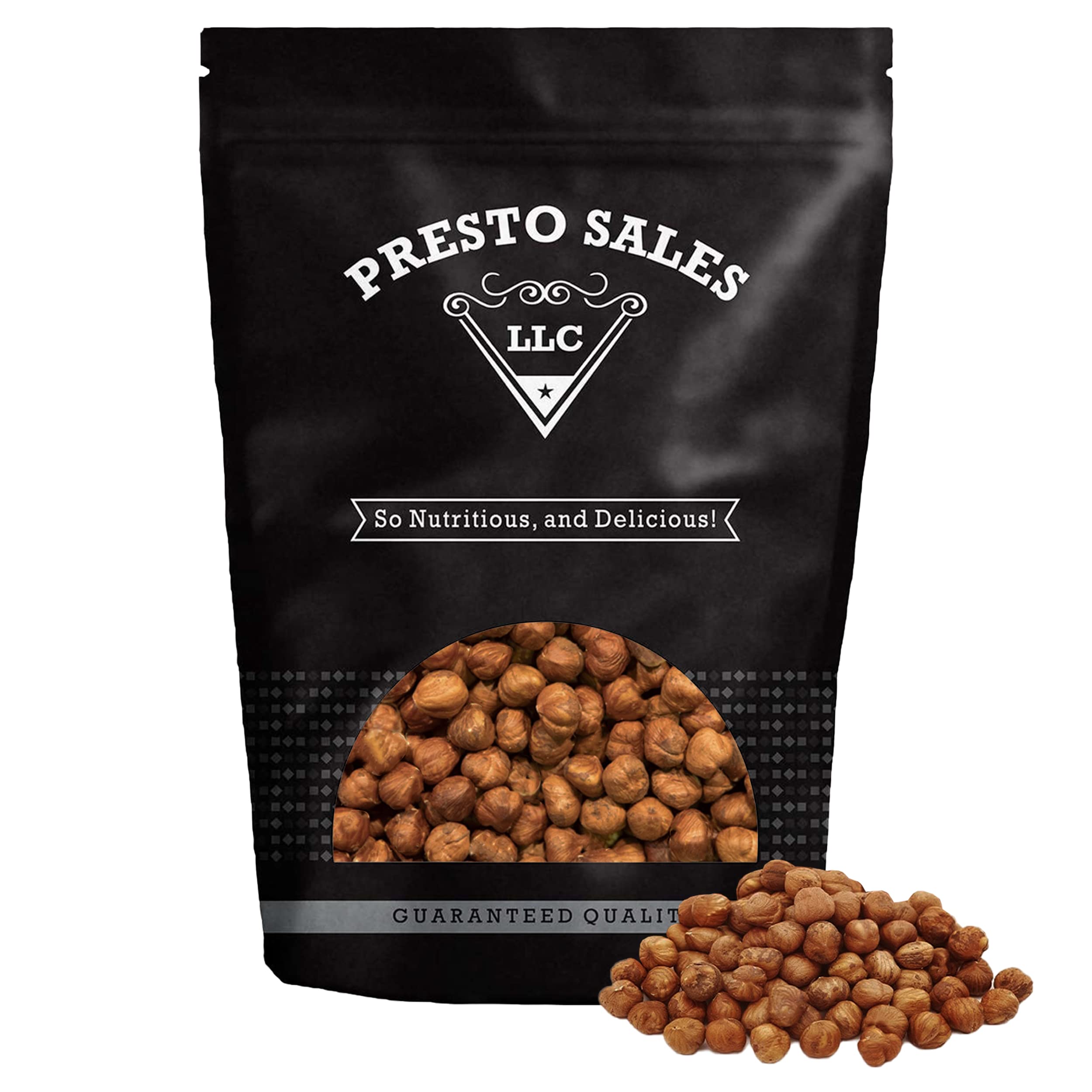 Presto Sales Large Shelled Hazelnuts Raw (AKA Filberts) 16 oz. NonGMO, Natural Healthy
