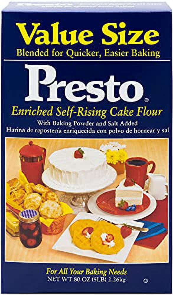 Presto SelfRising Cake Flour With Baking Powder & Salt 80 Oz. Bag (5