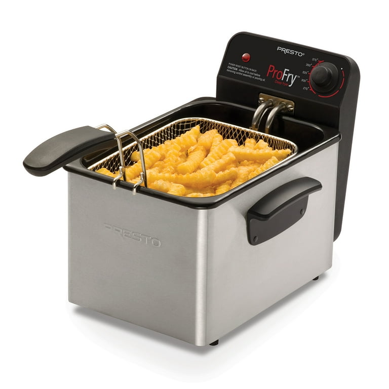 Presto Stainless Steel Pro Fry Immersion Element Deep Fryer 05461
