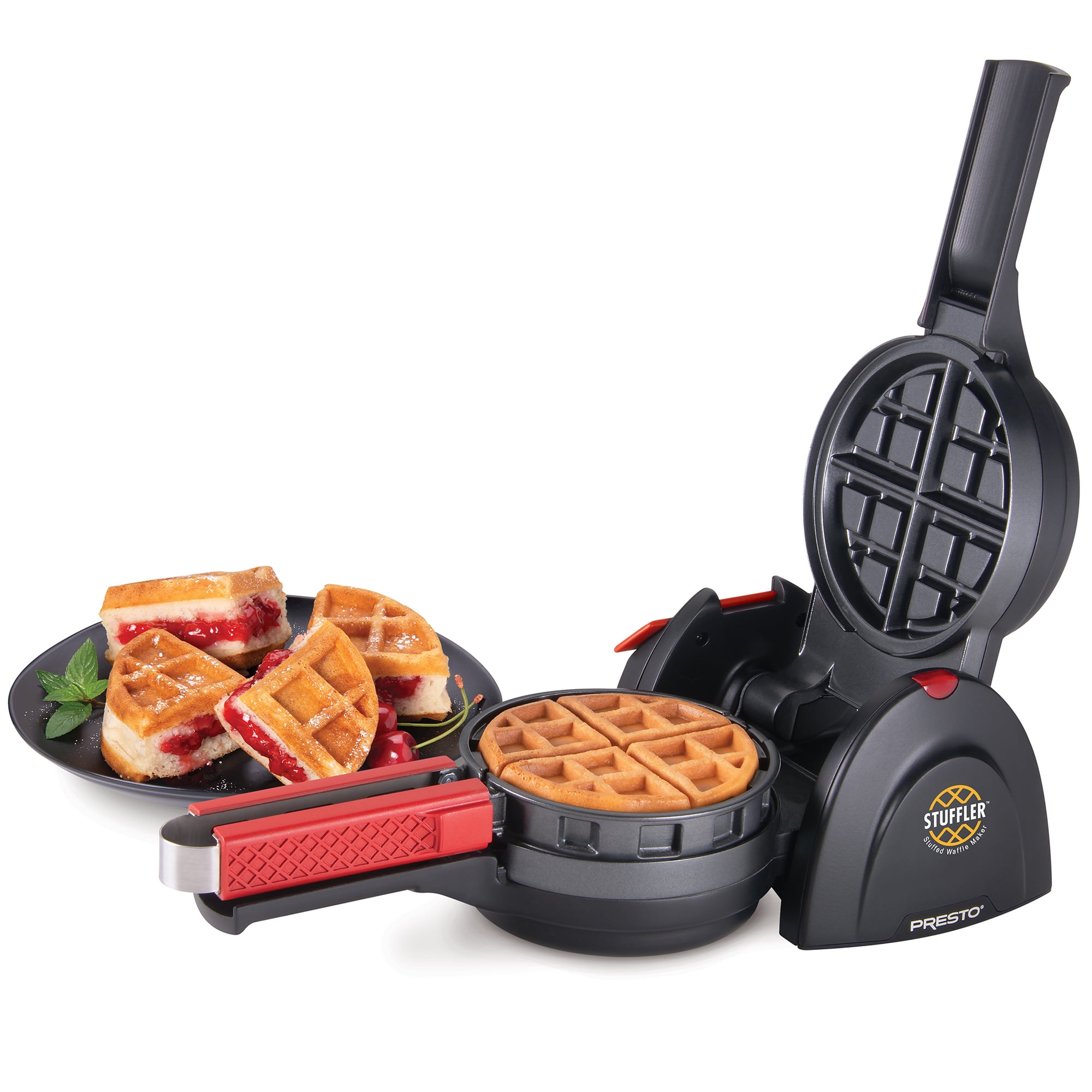 Waring WMB400X Mini Belgian Waffle Maker (120V, 1200W)