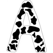 Presto Wall Decals Cow Animal Print Letter and Stickers