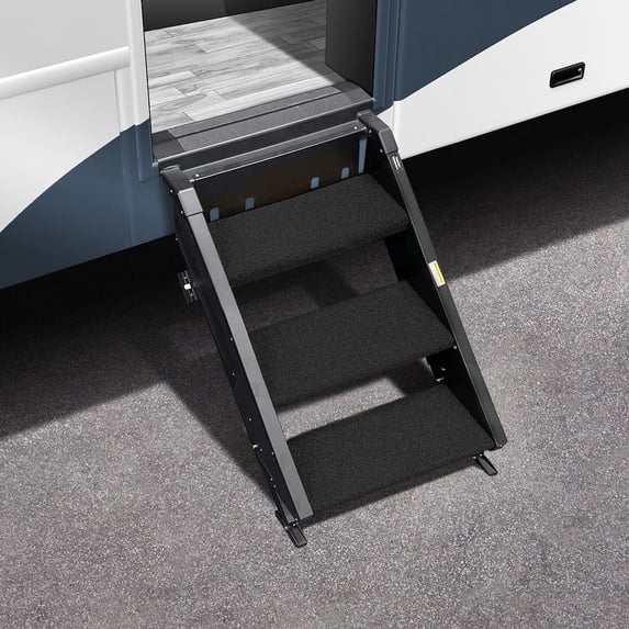 Prestofit 2-0518 Entry Step Rug For MORryde StepAbove 3 Step 19-1/2"W Black 3 Pc