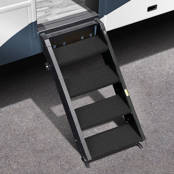 Prestofit 2-0530 Entry Step Rug Fits MORryde Gen 2 - 4 Step 19-1/2" W Black 4 Pc