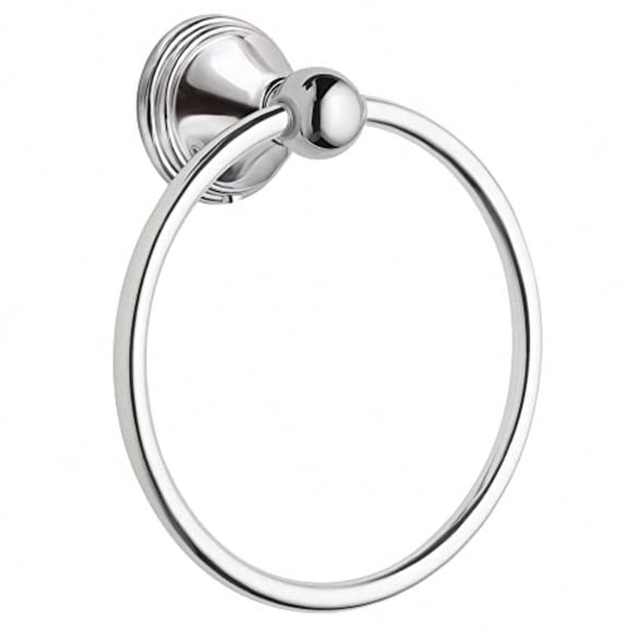 Preston Collection Polished Chrome Bathroom Hand-Towel Ring Wall Mounted Towel Holder DN8486CH