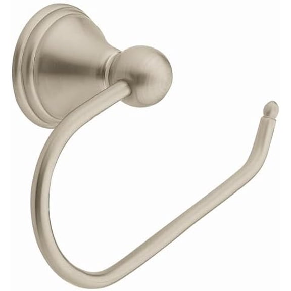 Preston Collection Spot Resist Brushed Nickel Single Post Toilet Paper Holder, Wall Mounted Toilet Roll Holder, DN8408BN