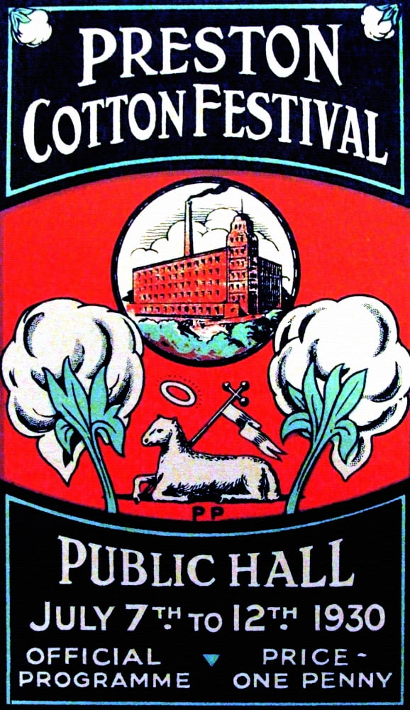 Preston Cotton Festival. July 7th 12th 1930 Poster Print by Preston
