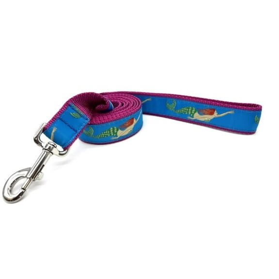 Preston Heavy Duty Adjustable Dog Collar or Dog Leash - Ideal Dog Collars and Leashes Come in Different Sizes for Dogs from X-Large to X-Small. Mermaid (Small Leash 3/4 inch Wide)