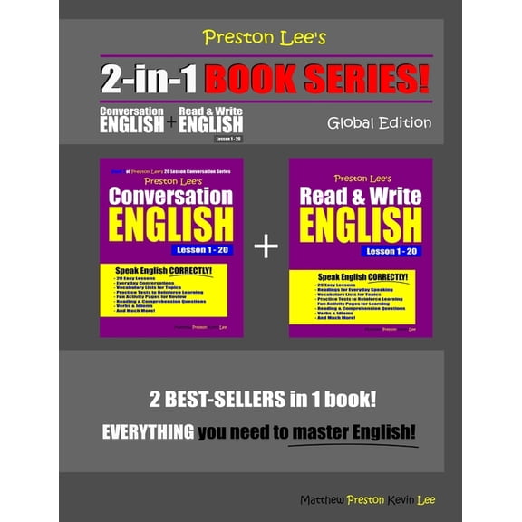 Preston Lee's English Global Edition Preston Lee's 2-in-1 Book Series! Conversation English & Read & Write English Lesson 1 - 20 Global Edition, (Paperback)