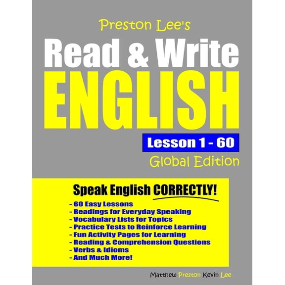 Preston Lee's English Global Edition Preston Lee's Read & Write English Lesson 1 - 60 Global Edition, (Paperback)