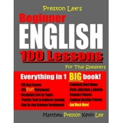 Preston Lees English for Thai Speakers Preston Lees Beginner English 100 Lessons for Thai Speakers, Paperback