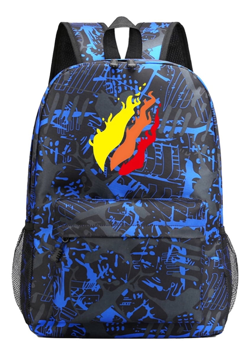 Preston Playz Camo Pattern School Backpack for High School Students, Cute Cool Anime Gaming Laptop Daypack, Lightweight Travel Bag with Large Capacity