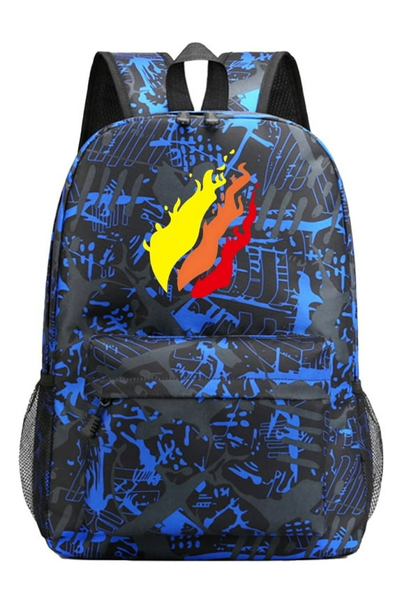 Preston Playz Camo Pattern School Backpack for High School Students, Cute Cool Anime Gaming Laptop Daypack, Lightweight Travel Bag with Large Capacity