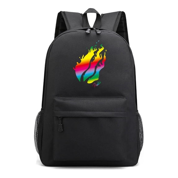 Preston Playz Cool Design Black Backpack for Students, Anime Gaming Travel Daypack, Lightweight School Laptop Bag with Ample Capacity
