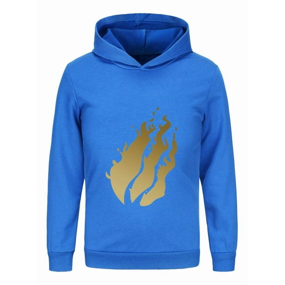Preston Playz Inspired Fire Hoodie for Kids – Lightweight Long Sleeve Pullover for Boys Girls