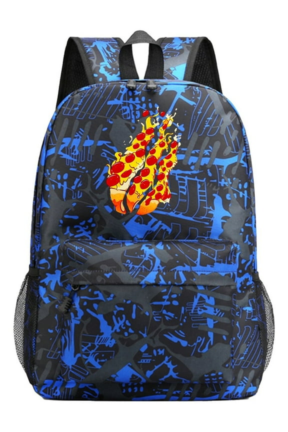Preston Playz Military Camo Backpack for School, Anime Style Lightweight Bag with Laptop Pocket and Spacious Storage