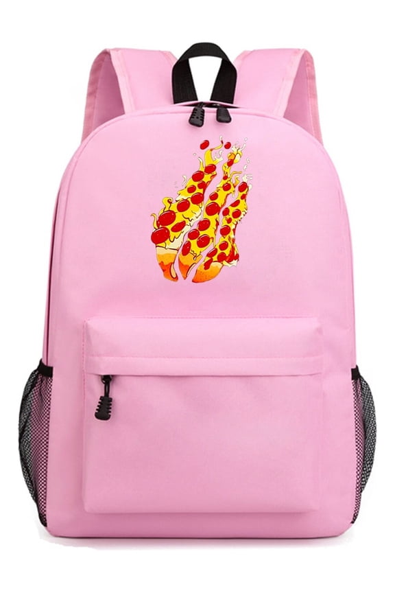 Preston Playz Pink Bookbag with Anime Print, Cute Cool Backpack for School, Lightweight and Roomy for Laptop, Travel, and Supplies