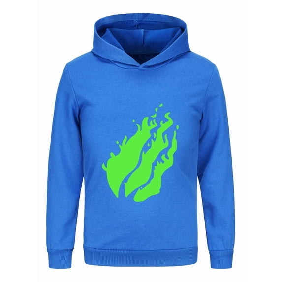 Preston Playz Style Kids Pullover – Lightweight Flame Hoodie Long Sleeve Shirt for Boys and Girls