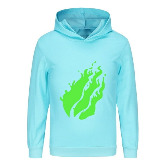 Preston Playz Style Kids Pullover – Lightweight Flame Hoodie Long Sleeve Shirt for Boys and Girls