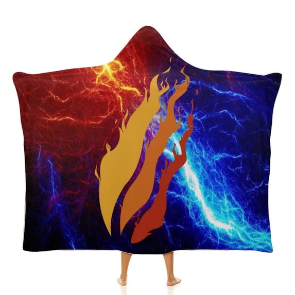 Preston-Playz Wearable Blanket Hoodie, Multi-size Hooded Blanket, Warm Cozy Wearable Blanket with Hood 40"x50"