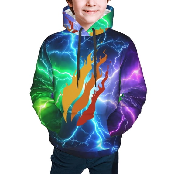Preston-playz Kids' Hoodie 3d Print Sweatshirt Soft Pullover Hooded With Big Pockets For Boys Or Girls Medium