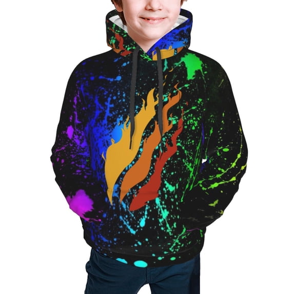 Preston-playz Kids' Hoodie 3d Print Sweatshirt Soft Pullover Hooded With Big Pockets For Boys Or Girls Medium