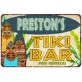 thumbnail image 1 of Preston's TIKI BAR Island Sign Metal Wall Decor 12 x 18 Matte Finish Metal 112180058384, 1 of 1