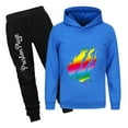 thumbnail image 1 of PrestonPlayz Flame Hoodie & Jogger Pants Set Boys Girls Game Outfit 2pc Tracksuit Gift Clothing for Kids, 1 of 4