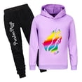 thumbnail image 1 of PrestonPlayz Flame Hoodie & Jogger Pants Set Boys Girls Game Outfit 2pc Tracksuit Gift Clothing for Kids, 1 of 4