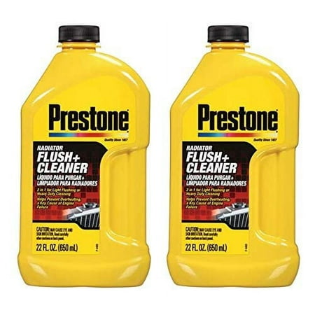 Prestone AS105 Sodium citrate Radiator Flush and Cleaner - 22 oz. - 2 Pack