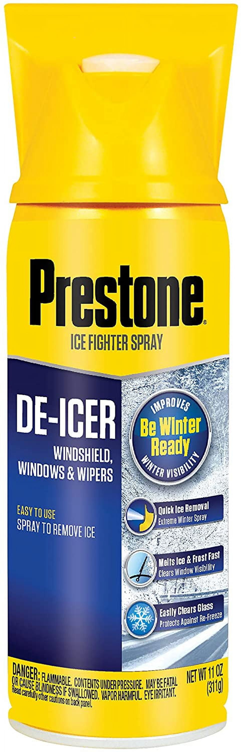 Prestone AS2426PK Windshield DeIcer 11 oz. Aerosol, (Pack of 6