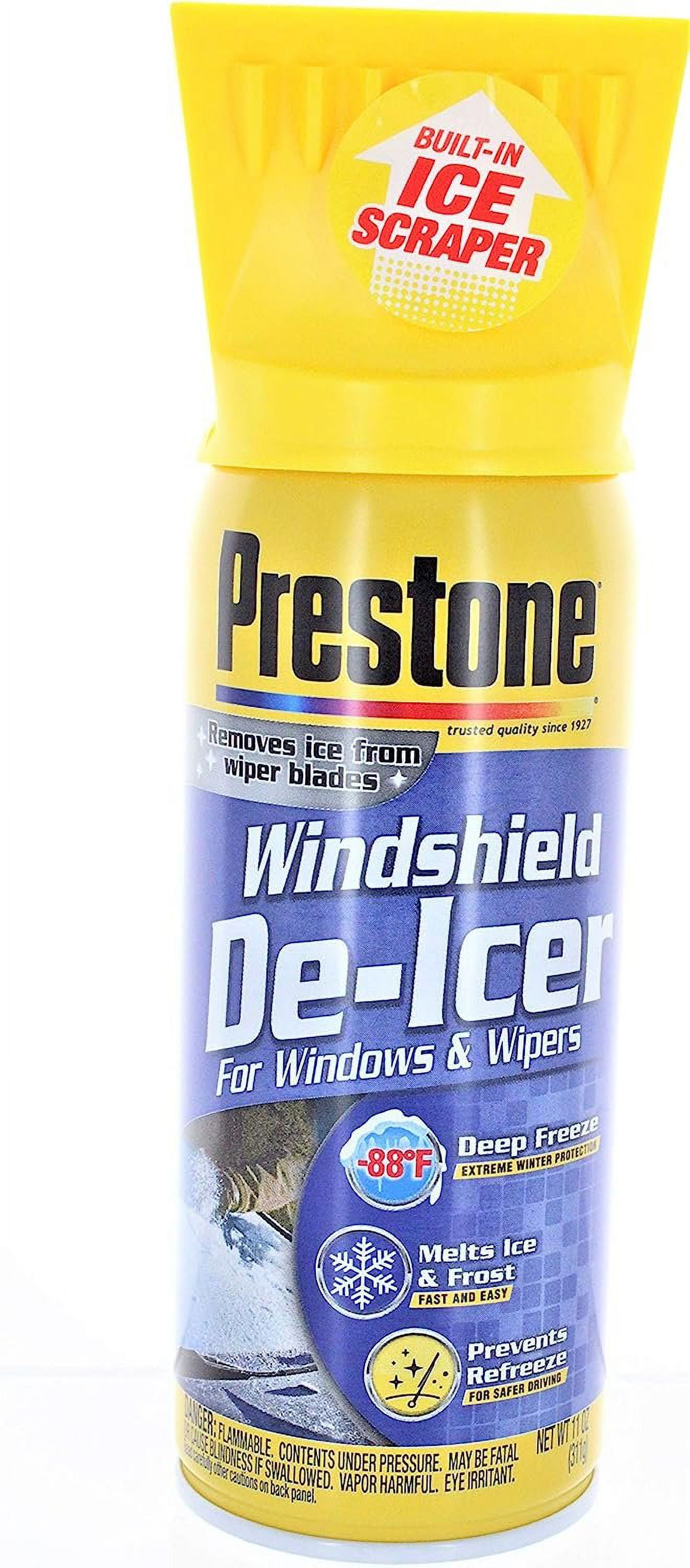 2-New Canisters Super-Tech Windshield De Icer, De-Icer Spray 11oz.Melts  Ice.