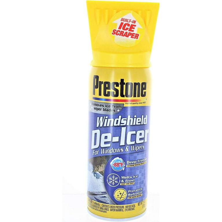 Prestone Windshield De-Icer AS242 - Aerosol Spray - 2 Pack, 11 oz