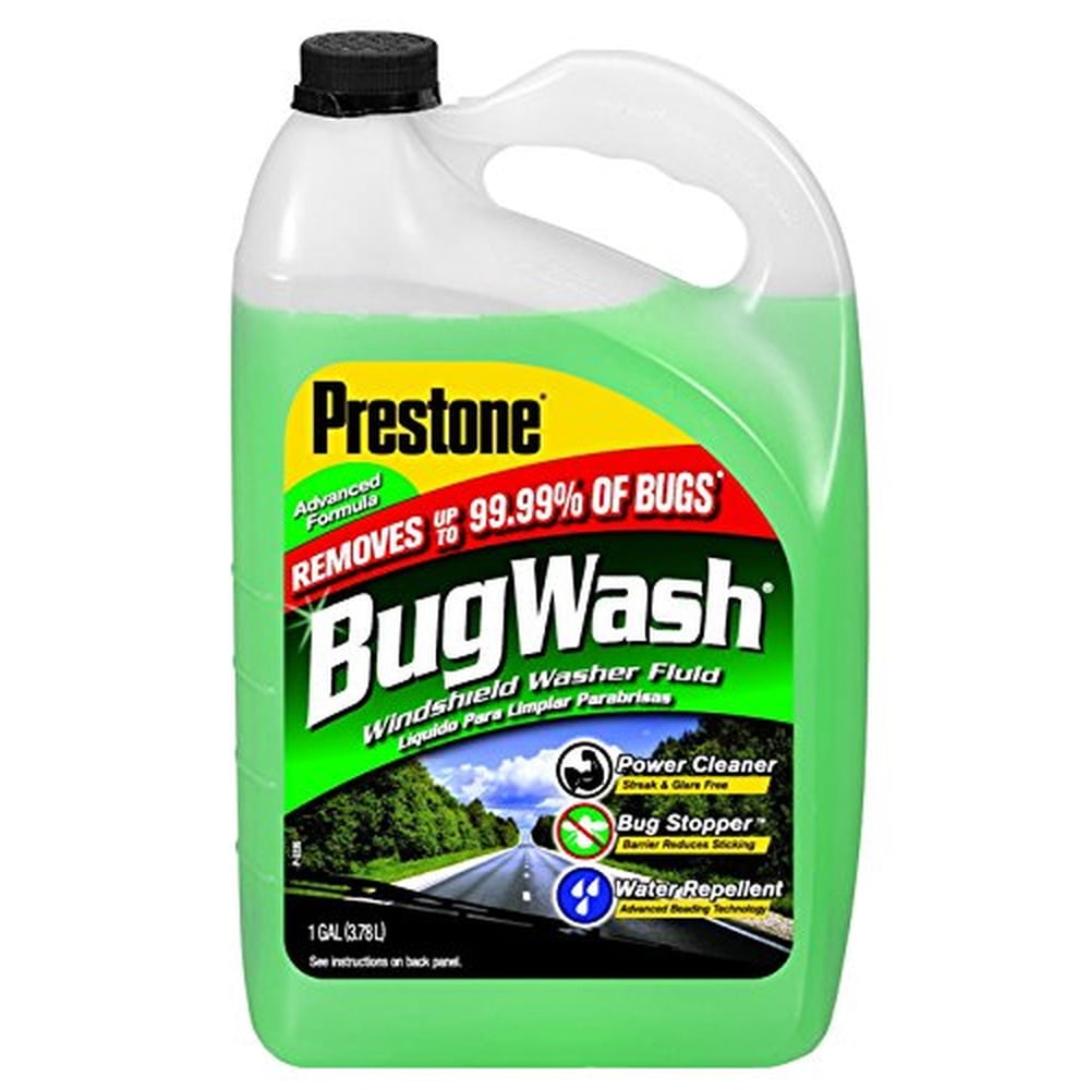 Prestone AS657 Bug Wash Windshield Washer Fluid, 1 Gallon (Pack of 4 ...