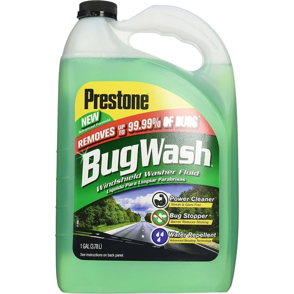 Prestone AS657 Bug Washer/Windshield Washer Fluid, 1-Gal. - Quantity 6