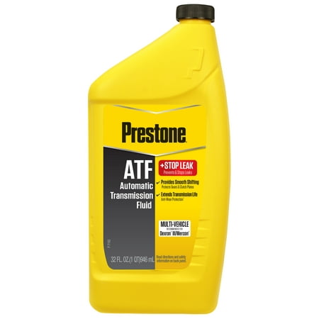 Prestone ATF + Stop Leak Automatic Transmission Fluid, 32 oz (1 Quart)