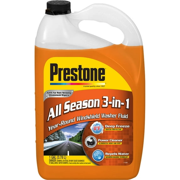 Prestone All Season 2-in-1 Windshield Washer Fluid, 1 gal