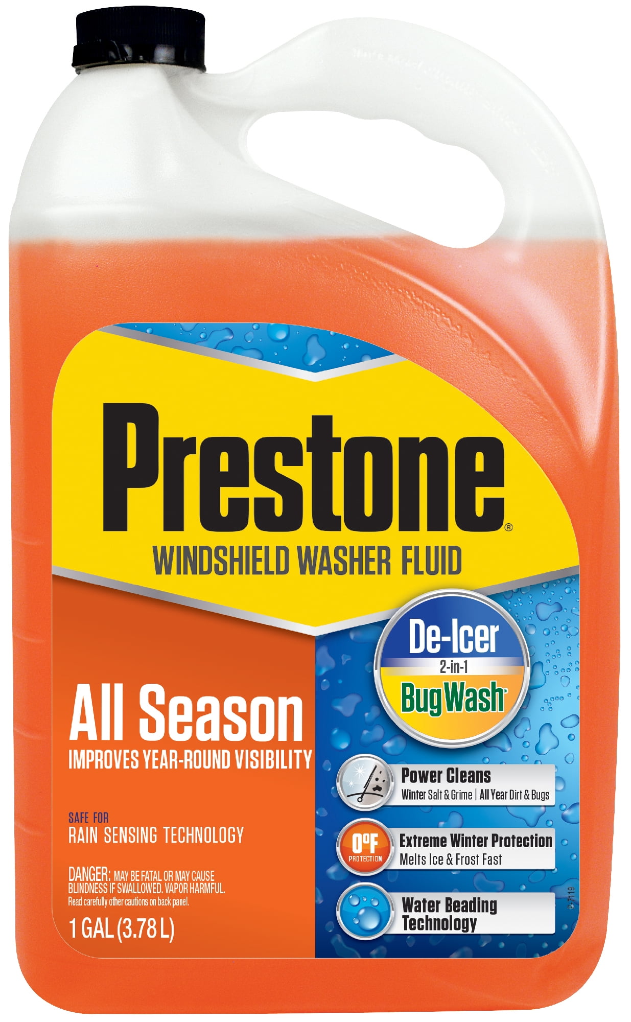Prestone All Season 2in1 Washer Fluid - 1 gal; Year round , 0° De
