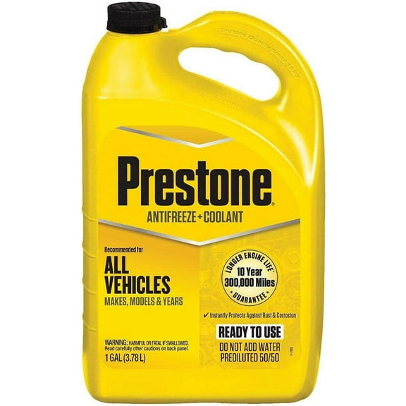 Prestone Antifreeze Coolant,1 gal, 50/50