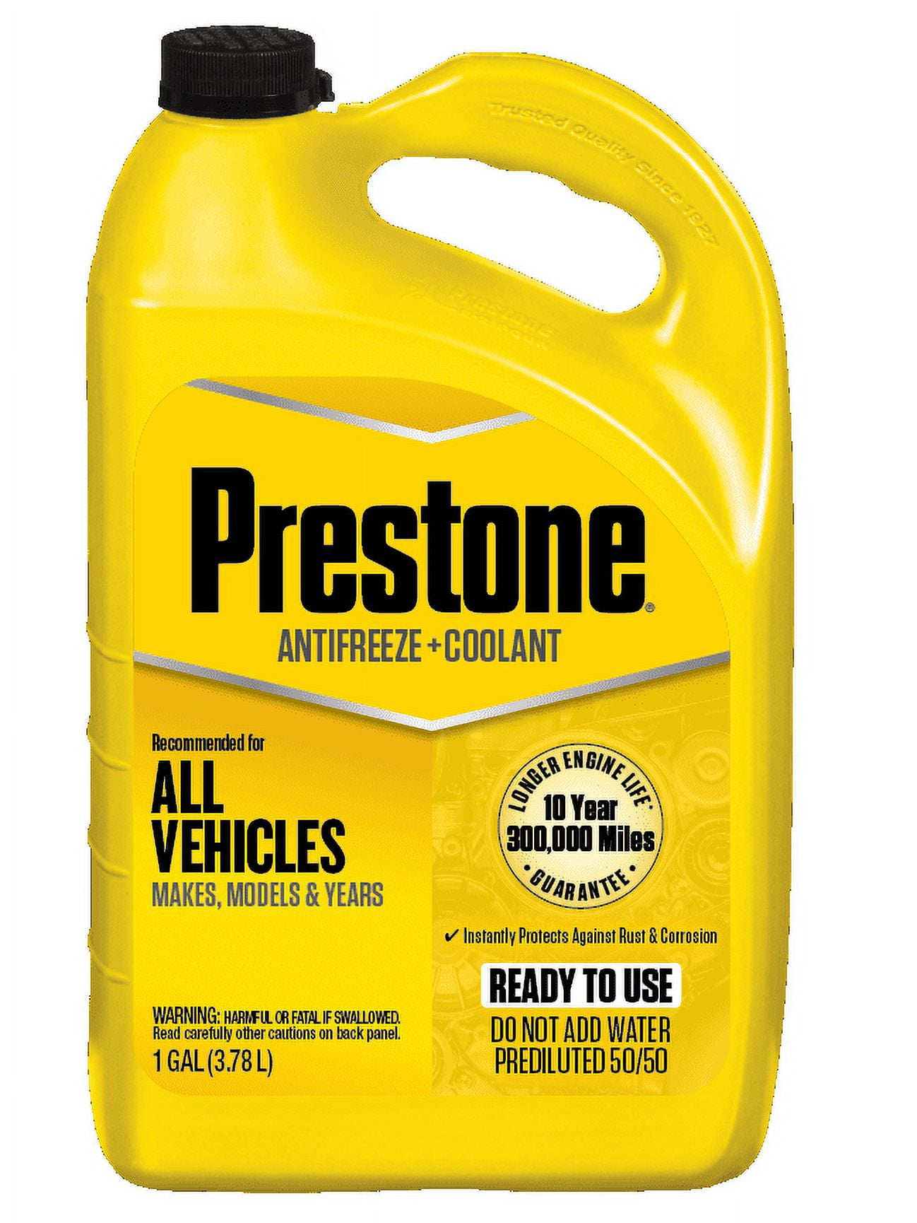 Prestone Antifreeze & Coolant Optimized formula, 10 Years or 300,000 Miles, 1 gal Jug