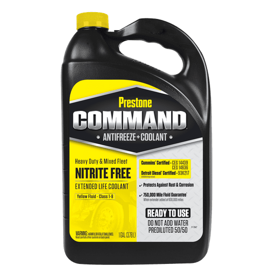 Prestone Command® Nitrite Free, Heavy Duty Antifreeze & Coolant 750,000 Miles, 1 gal Jug