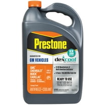 Prestone DEX-COOL Antifreeze Coolant for GM Vehicles; Extended Life -1 gal- Ready to Use, 50/50