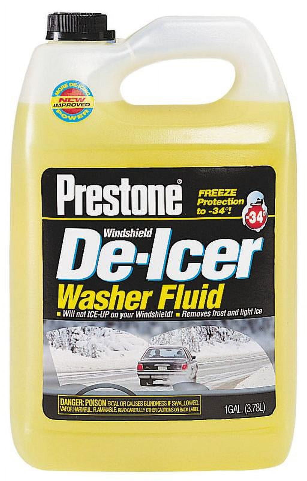 1 Bottle of Prestone Windshield Washer Fluid Booster De-Icer Additive 15.5  oz.