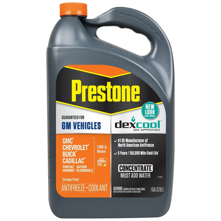 Prestone Dex-Cool Coolant Antifreeze Concentrate, Ready to Use