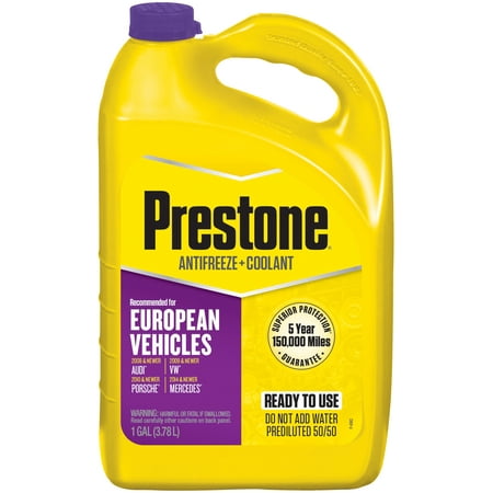 Prestone European Vehicles (Violet) Antifreeze & Coolant 1 gal Ready to Use 50/50