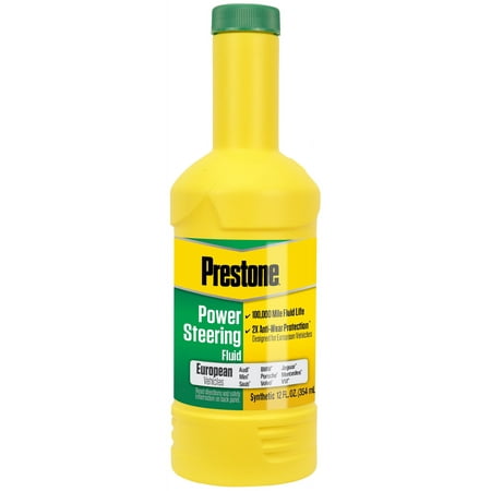 Prestone Full Synthetic Power Steering Fluid for European Vehicles, 12 fl oz
